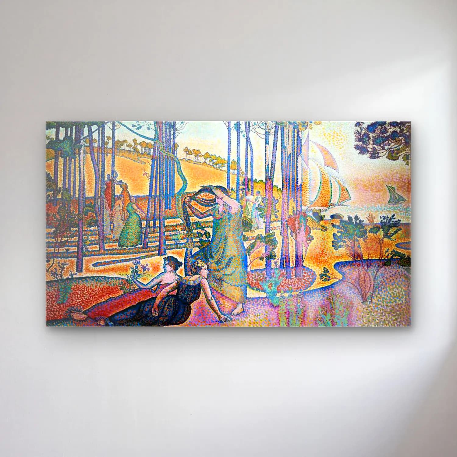 Henri Edmond Cross – Evening Air cam tablo — Henri Edmond Cross – Evening Air — empresyonist dansçılar