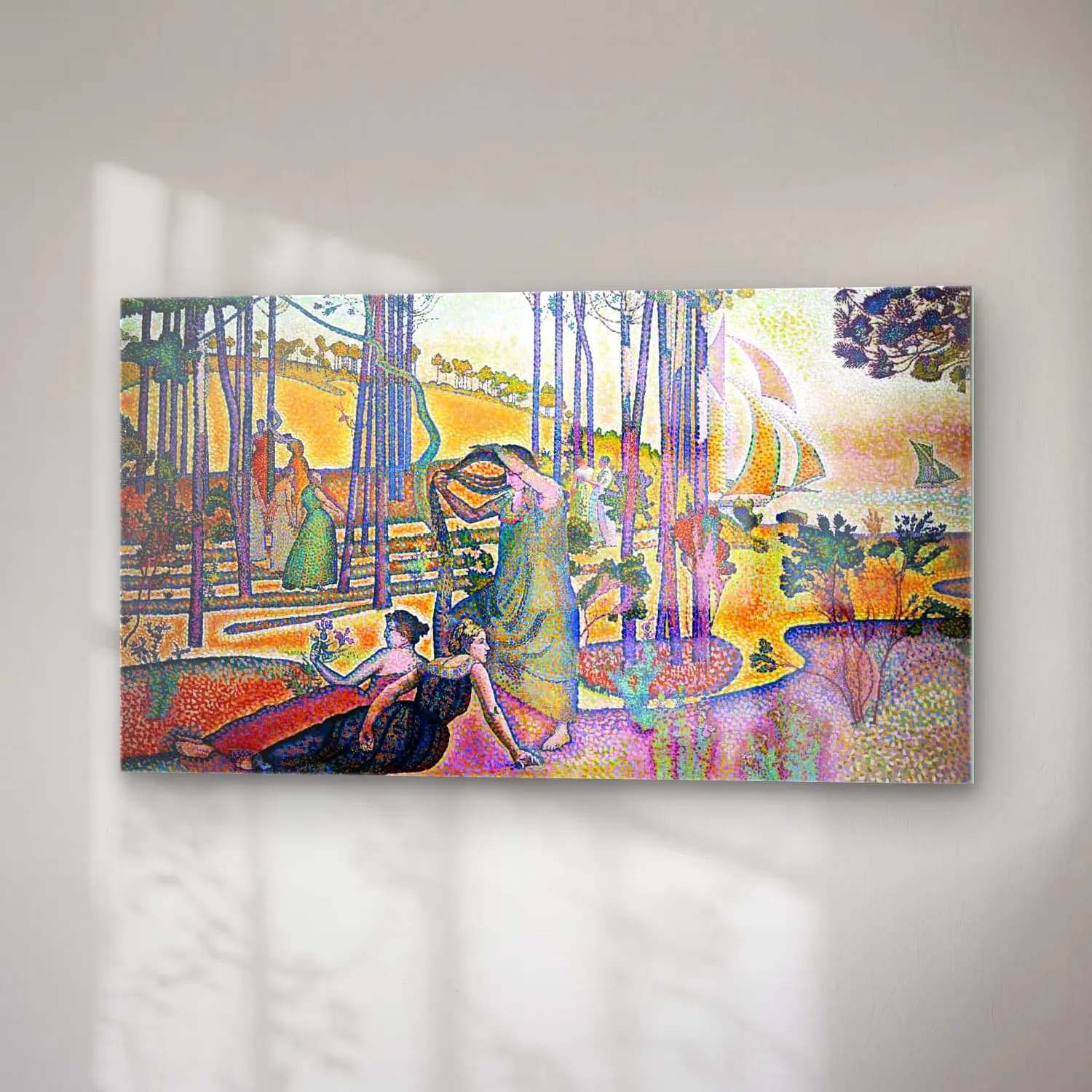Henri Edmond Cross – Evening Air cam tablo — sağ açıdan görünüm