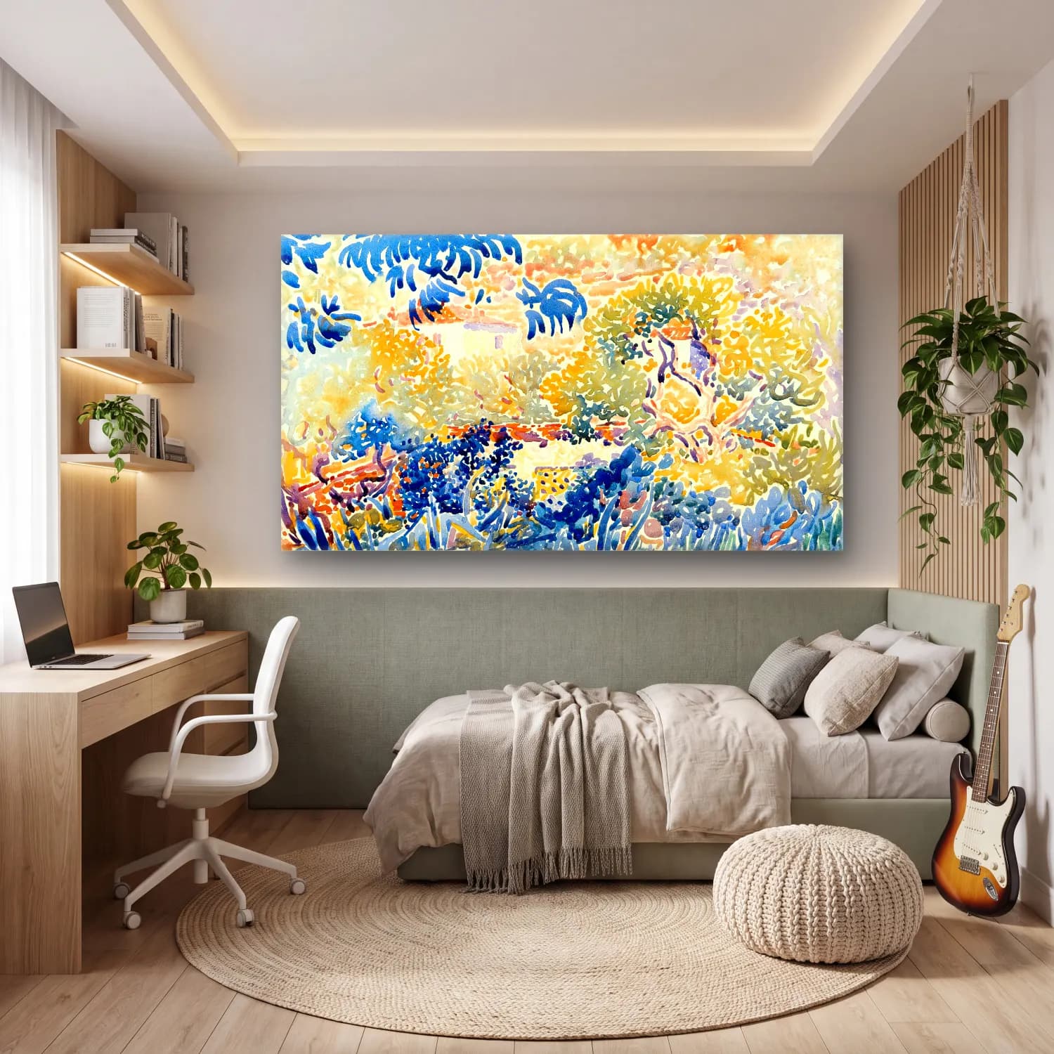 Henri Edmond Cross – Henri Edmond Cross cam tablo — genç odasında