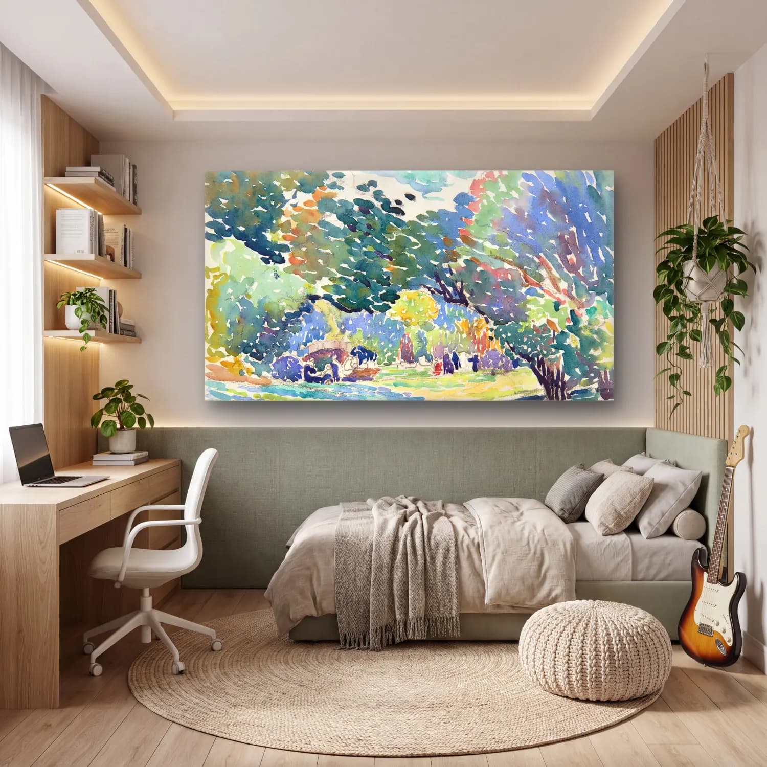 Henri Edmond Cross – Landscape cam tablo — genç odasında