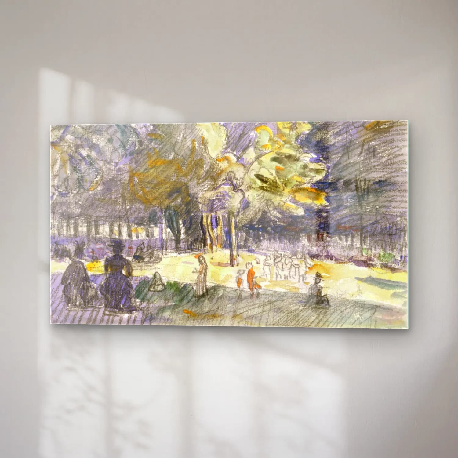 Henri Edmond Cross – Study-for- Le-Ranelagh--painting-by Henri-Edmond-Cross cam tablo — sağ açıdan görünüm