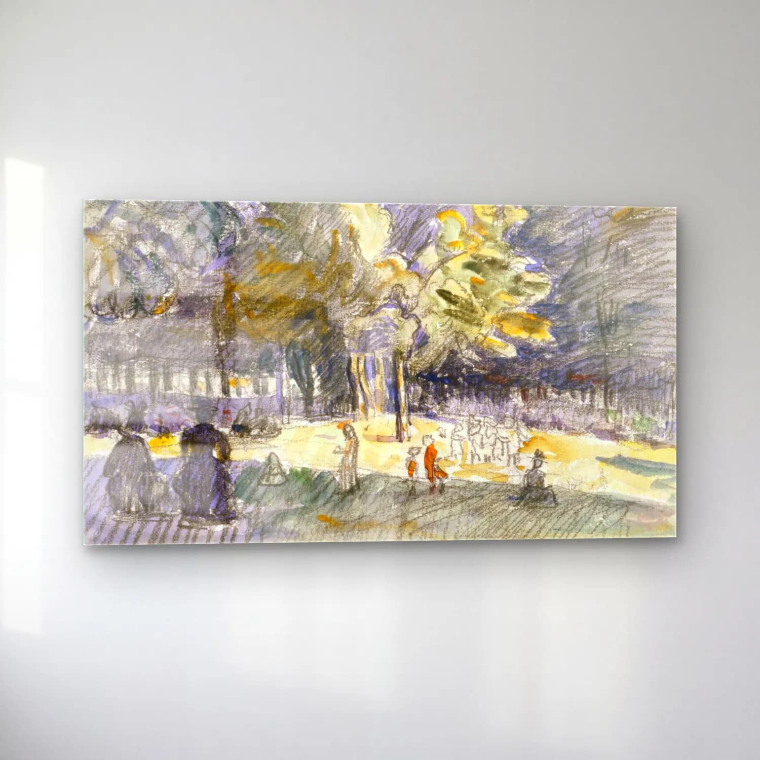 Henri Edmond Cross – Study-for- Le-Ranelagh--painting-by Henri-Edmond-Cross cam tablo — sol açıdan görünüm
