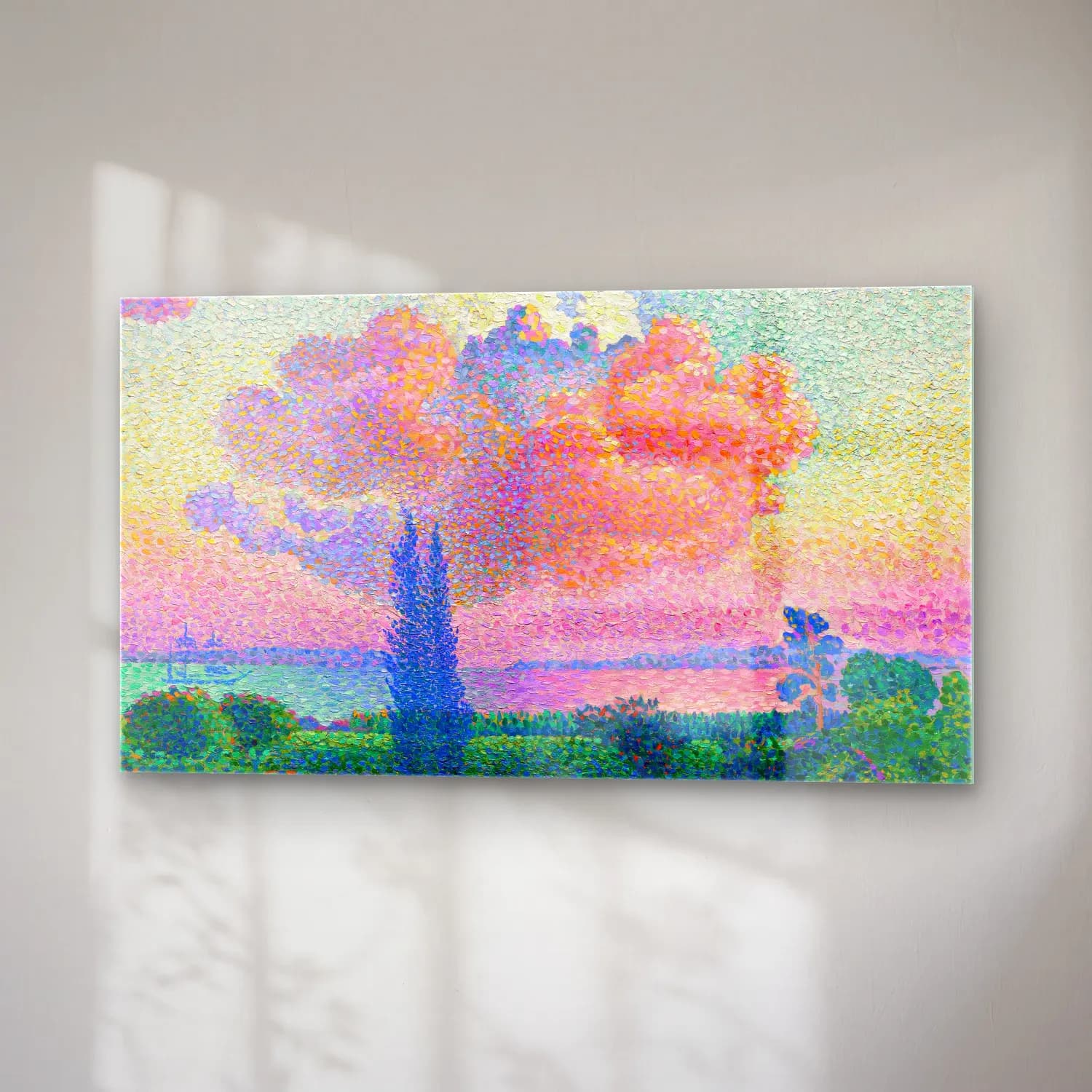 Henri Edmond Cross – The-Pink Cloud--painting -Henri-Edmond-Cross cam tablo — sağ açıdan görünüm