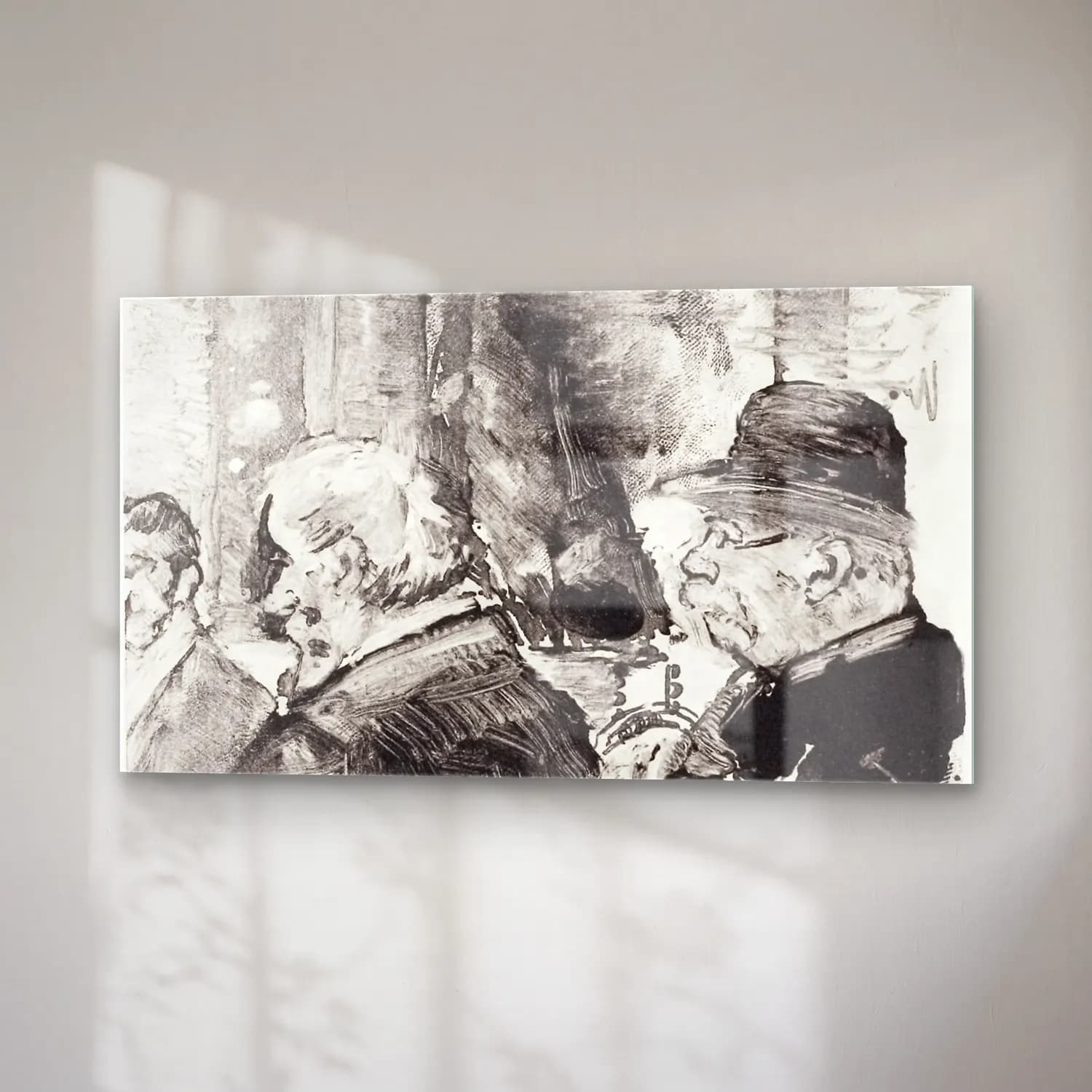Henri Edmond Cross – Three-Men,-Half-Length--print cam tablo — sağ açıdan görünüm