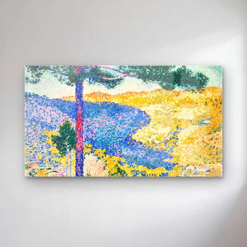 Henri Edmond Cross – Valley-with-Fir-Shade-on-the-Mountain--painting-Henri-Edmond… cam tablo — Henri Edmond Cross – Valley-with-Fir-Shade-on-the-Mountain--painting-Henri-Edmond… — empresyonist renk alanları