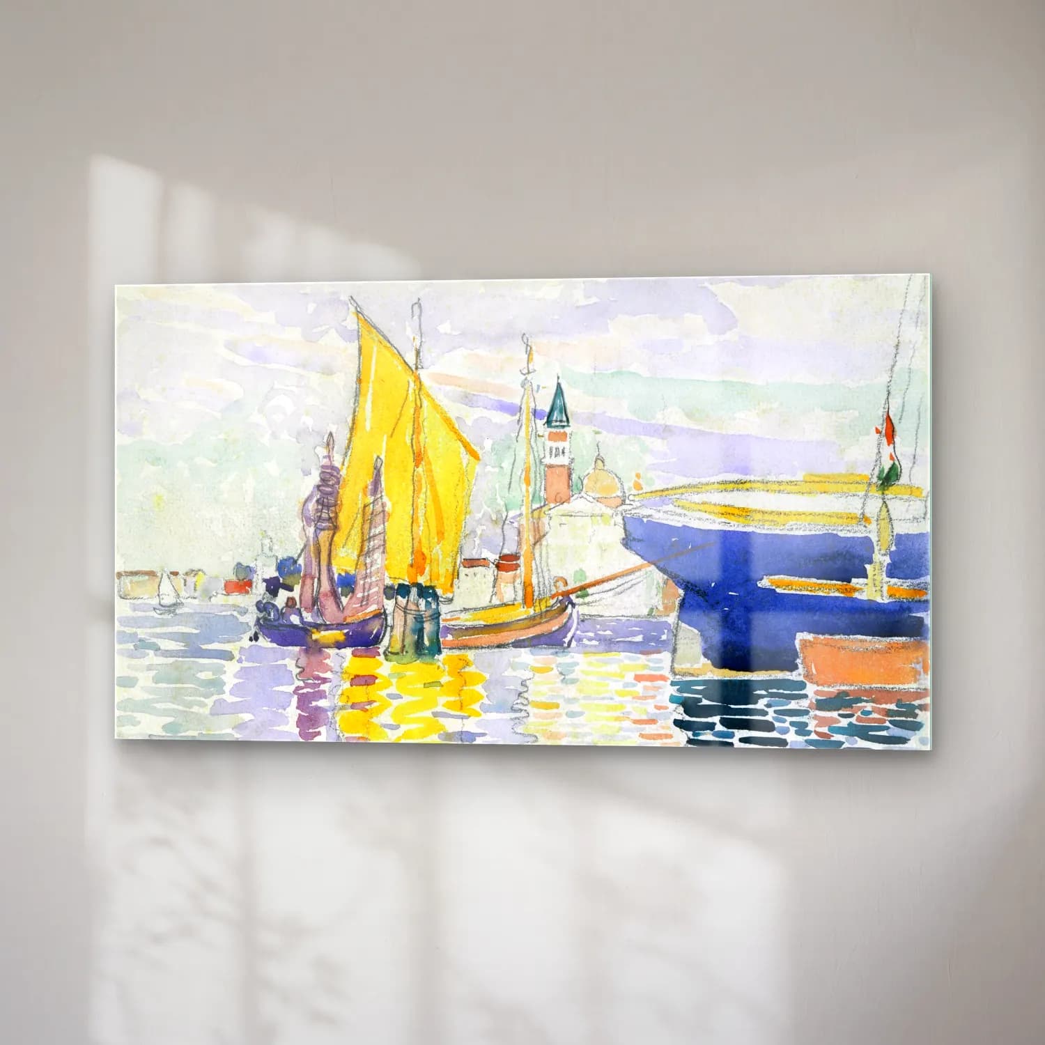 Henri Edmond Cross – Venice-The Giudecca cam tablo — sağ açıdan görünüm