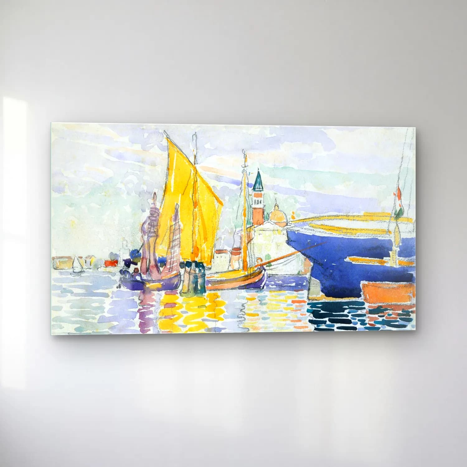 Henri Edmond Cross – Venice-The Giudecca cam tablo — sol açıdan görünüm