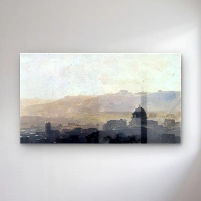 Pierre-Henri de Valenciennes – View of Rome in the Morning cam tablo — Pierre-Henri de Valenciennes – View of Rome in the Morning — yağlı boya roma