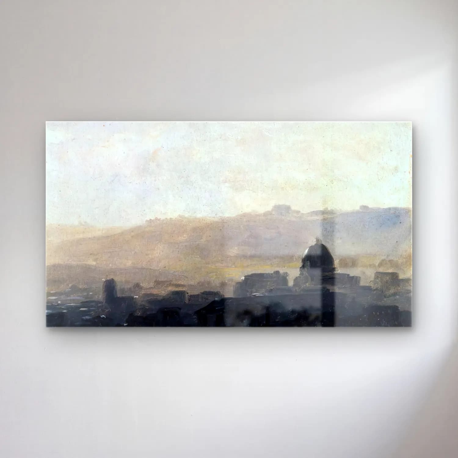 Pierre-Henri de Valenciennes – View of Rome in the Morning cam tablo — Pierre-Henri de Valenciennes – View of Rome in the Morning — yağlı boya roma