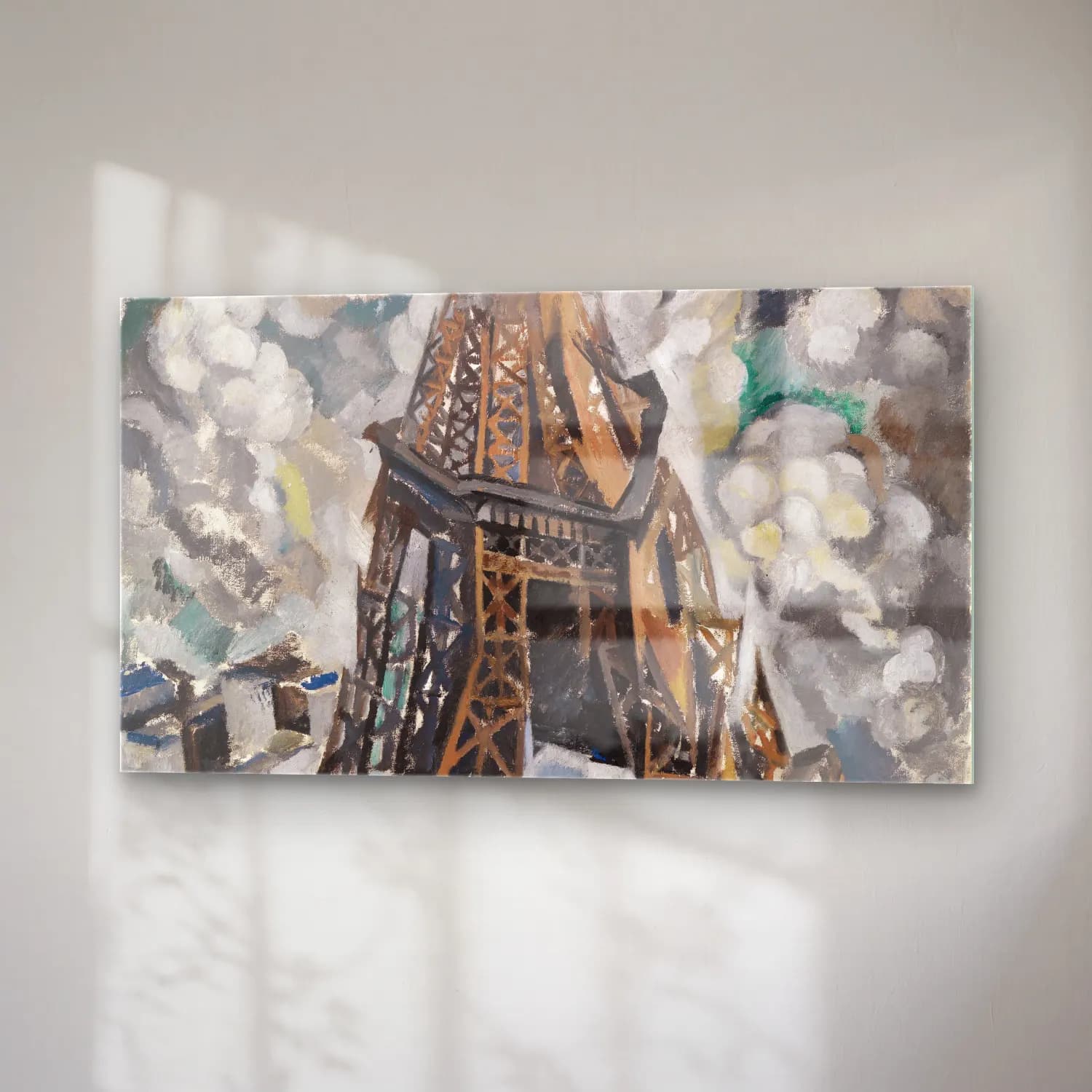 Robert Delaunay – Der Eiffel-Turm cam tablo — sağ açıdan görünüm