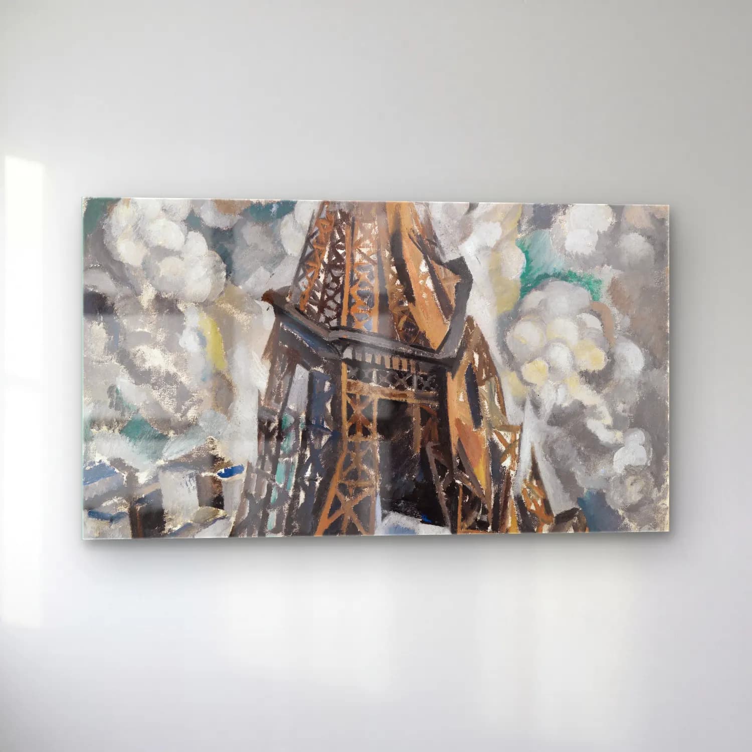 Robert Delaunay – Der Eiffel-Turm cam tablo — sol açıdan görünüm