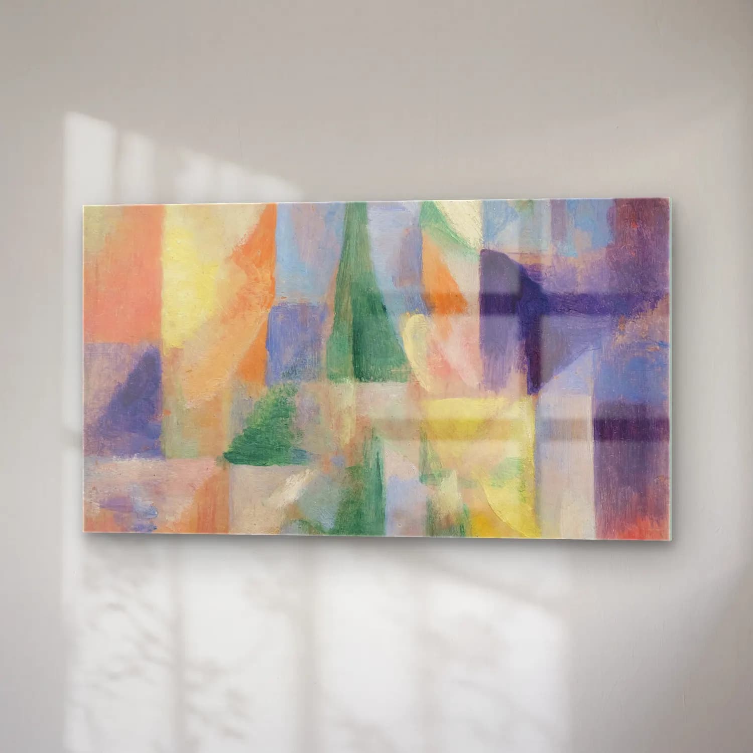 Robert Delaunay – Window overlooking the city cam tablo — sağ açıdan görünüm