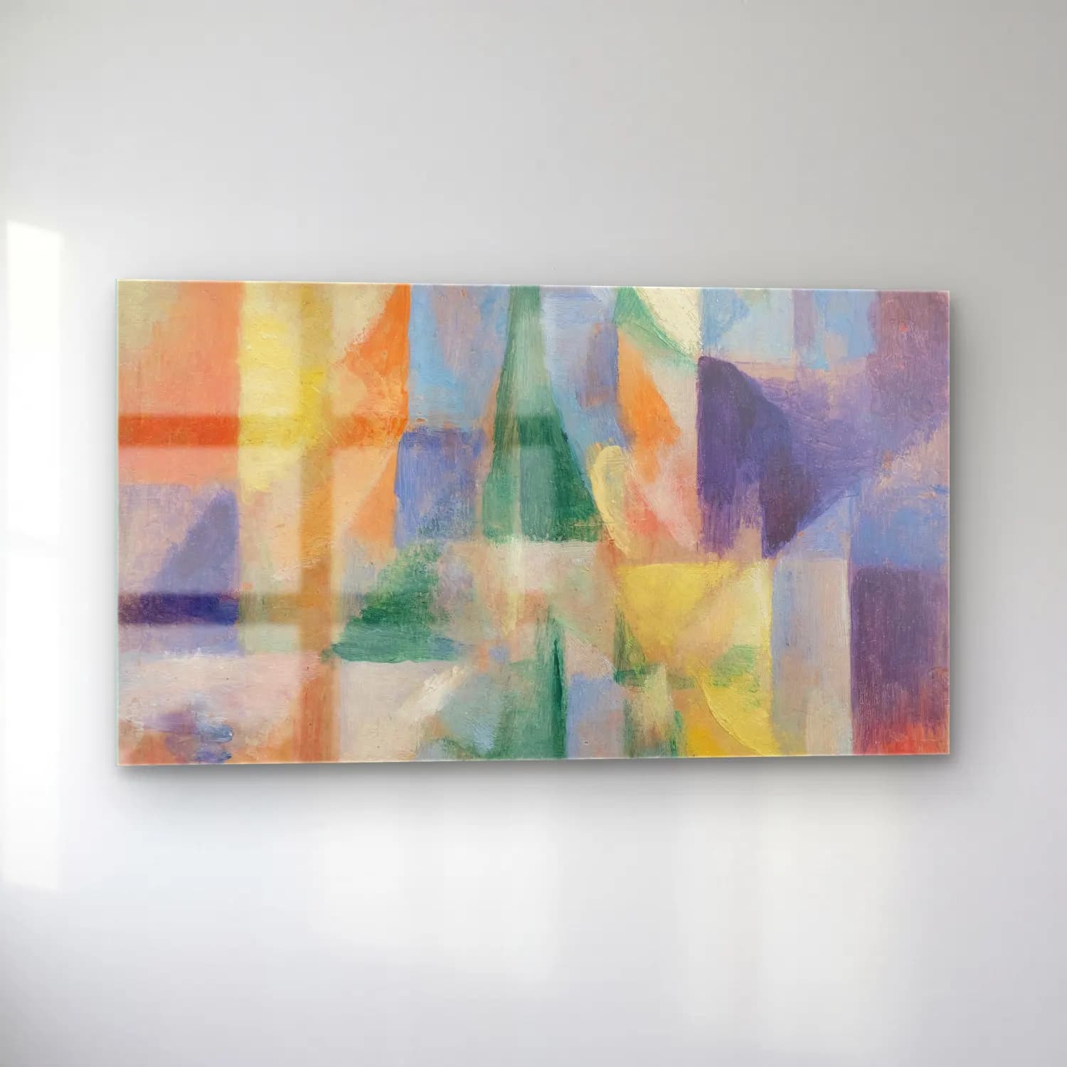 Robert Delaunay – Window overlooking the city cam tablo — sol açıdan görünüm