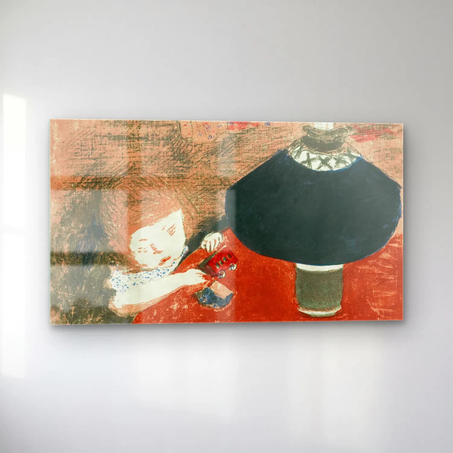 Pierre Bonnard – Child in Lamplight cam tablo — sol açıdan görünüm