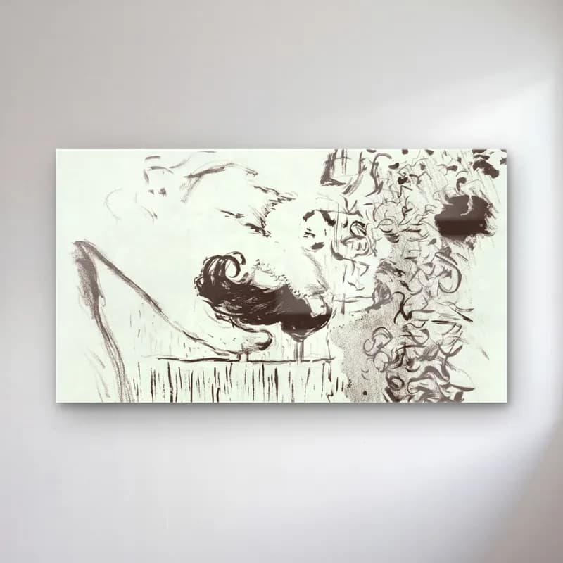 Pierre Bonnard – Conversation cam tablo — Pierre Bonnard – Conversation — siyah beyaz aşıklar
