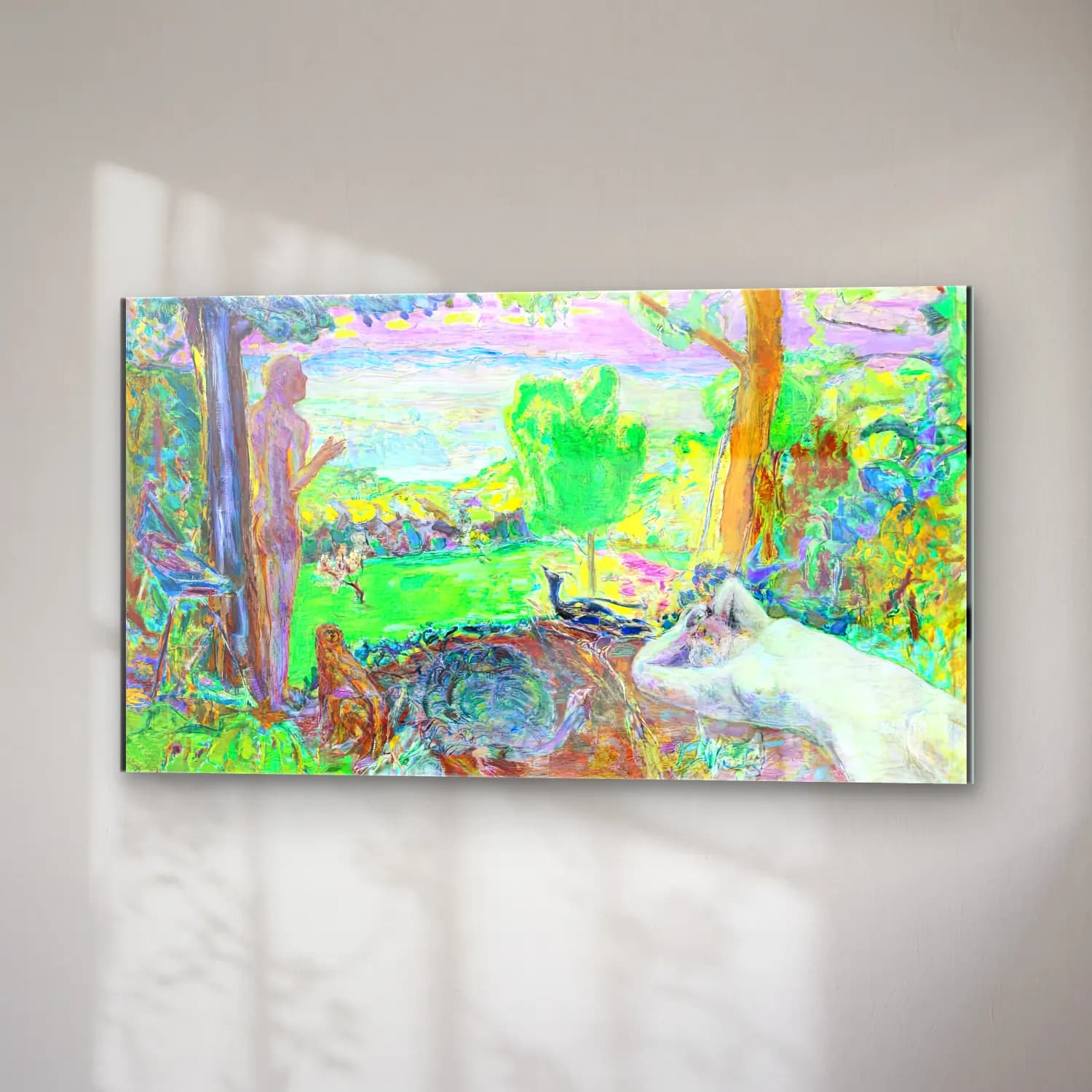 Pierre Bonnard – Earthly Paradise cam tablo — sağ açıdan görünüm