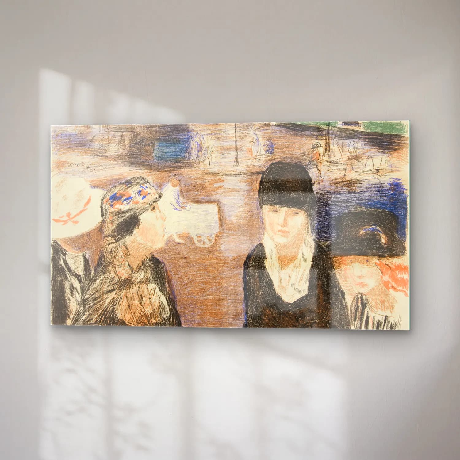 Pierre Bonnard – La Place Clichy cam tablo — sağ açıdan görünüm
