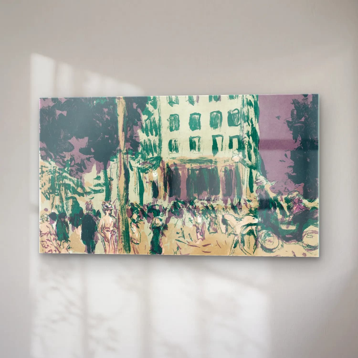 Pierre Bonnard – Le Boulevard cam tablo — sağ açıdan görünüm