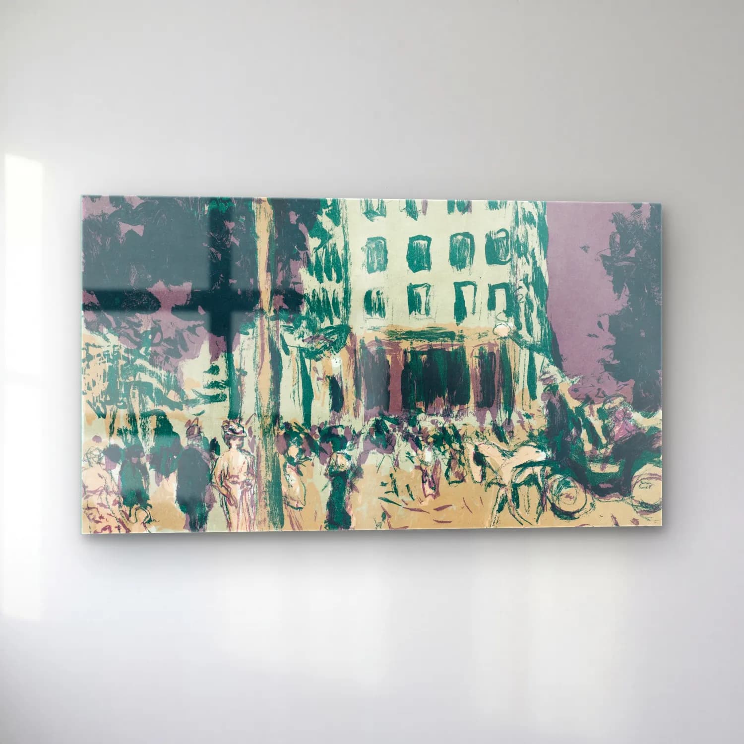 Pierre Bonnard – Le Boulevard cam tablo — sol açıdan görünüm