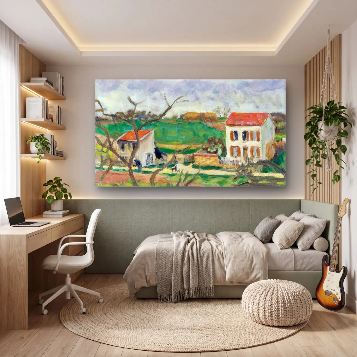 Pierre Bonnard – Rainy Landscape cam tablo — genç odasında