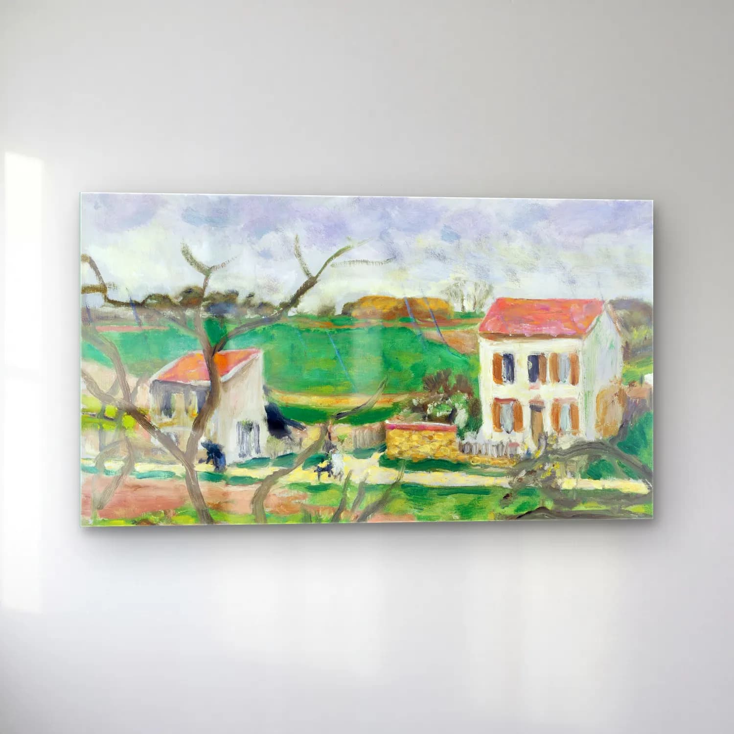 Pierre Bonnard – Rainy Landscape cam tablo — sol açıdan görünüm