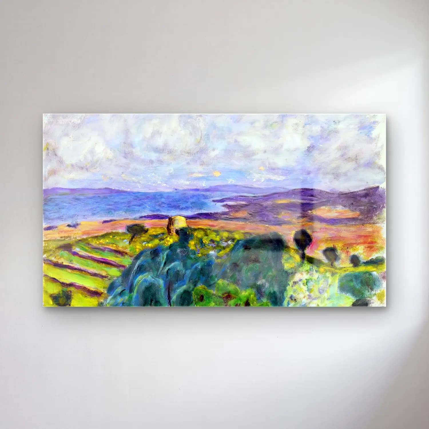 Pierre Bonnard – Seaside with Landscape cam tablo — Pierre Bonnard – Seaside with Landscape — empresyonist i̇talyan sahili