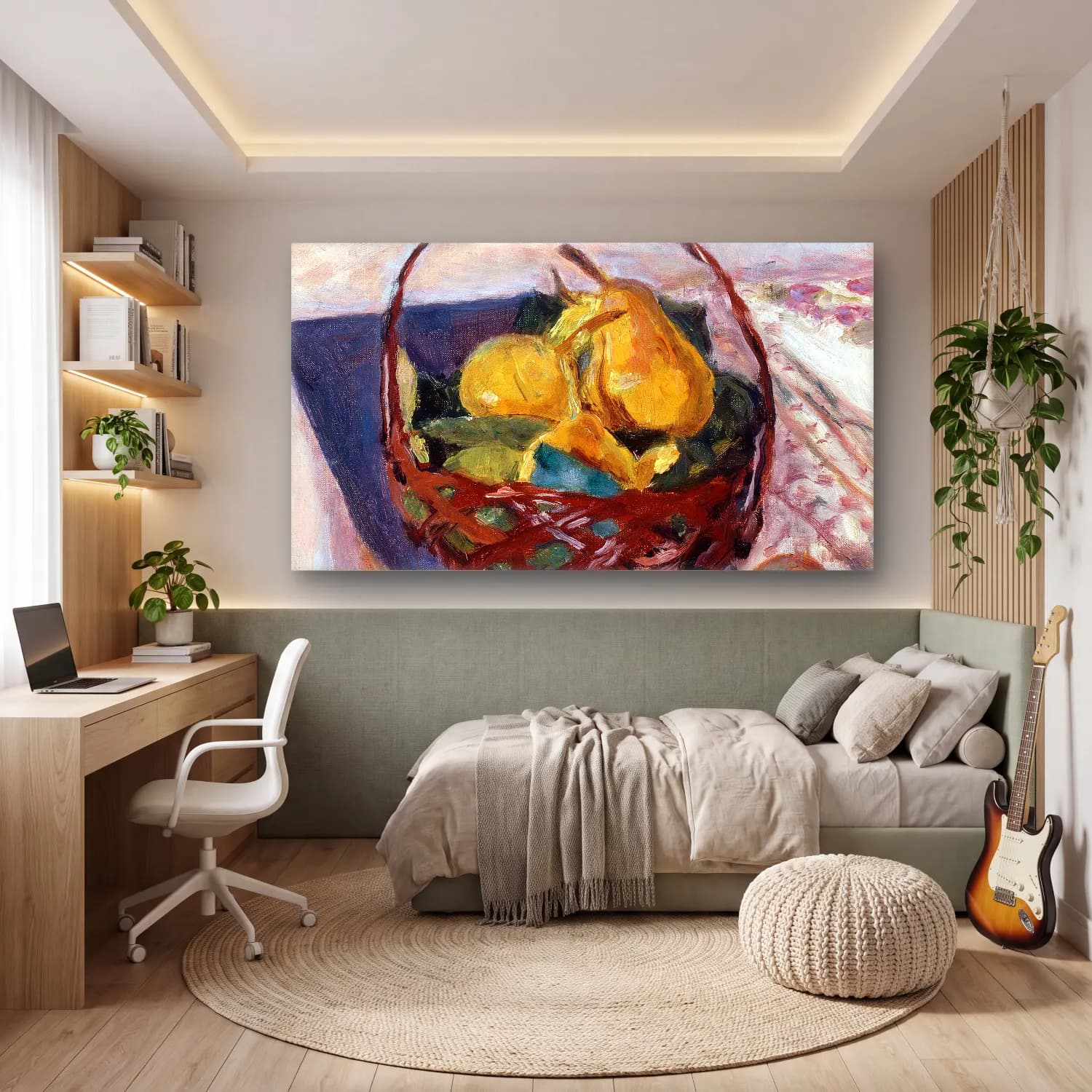 Pierre Bonnard – The Basket of Fruit cam tablo — genç odasında