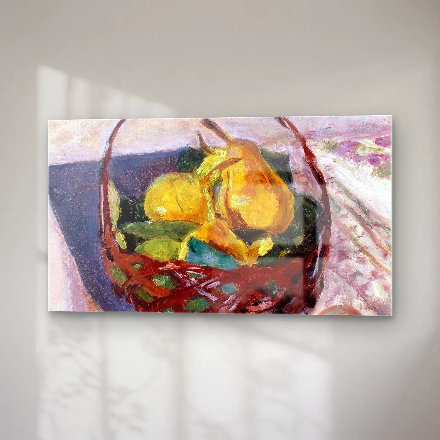 Pierre Bonnard – The Basket of Fruit cam tablo — sağ açıdan görünüm