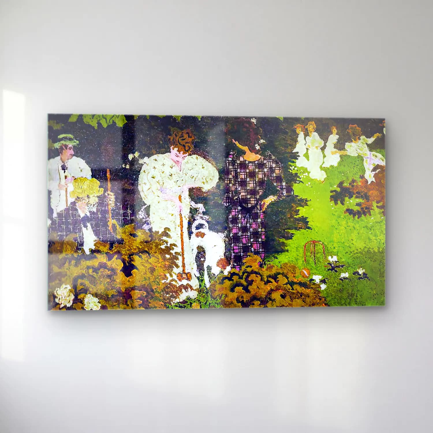 Pierre Bonnard – The Croquet Game cam tablo — sol açıdan görünüm