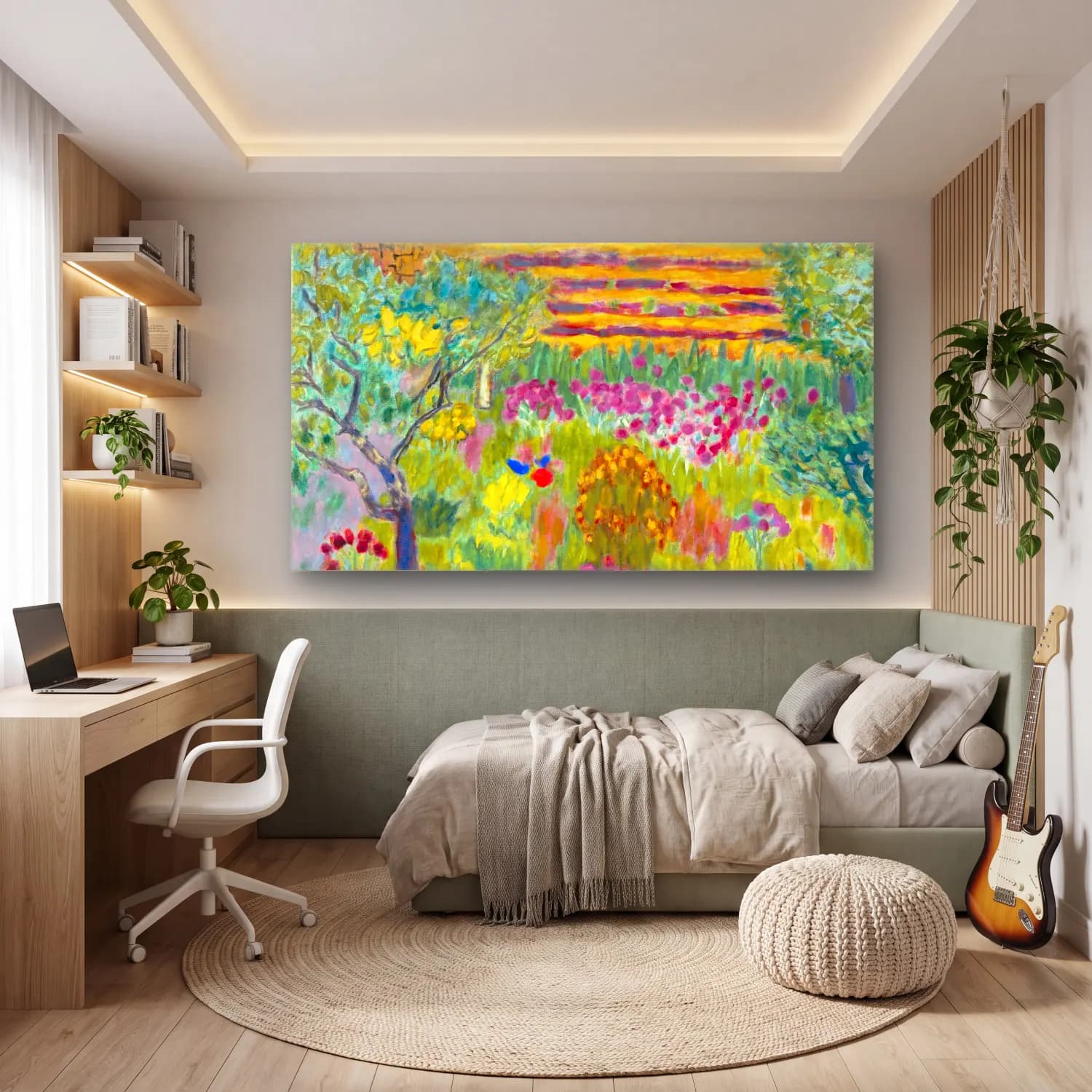 Pierre Bonnard – The Garden cam tablo — genç odasında