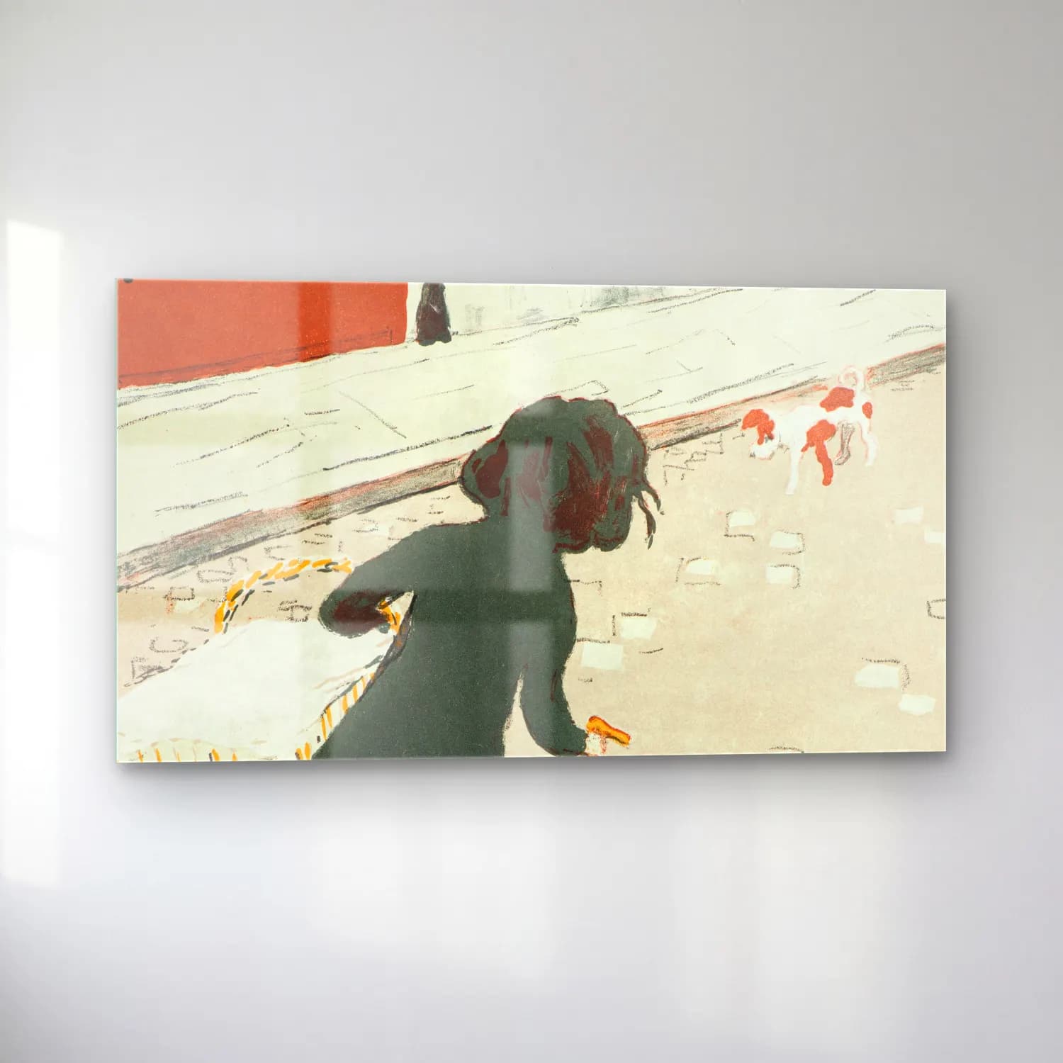 Pierre Bonnard – The Little Laundry Girl cam tablo — sol açıdan görünüm