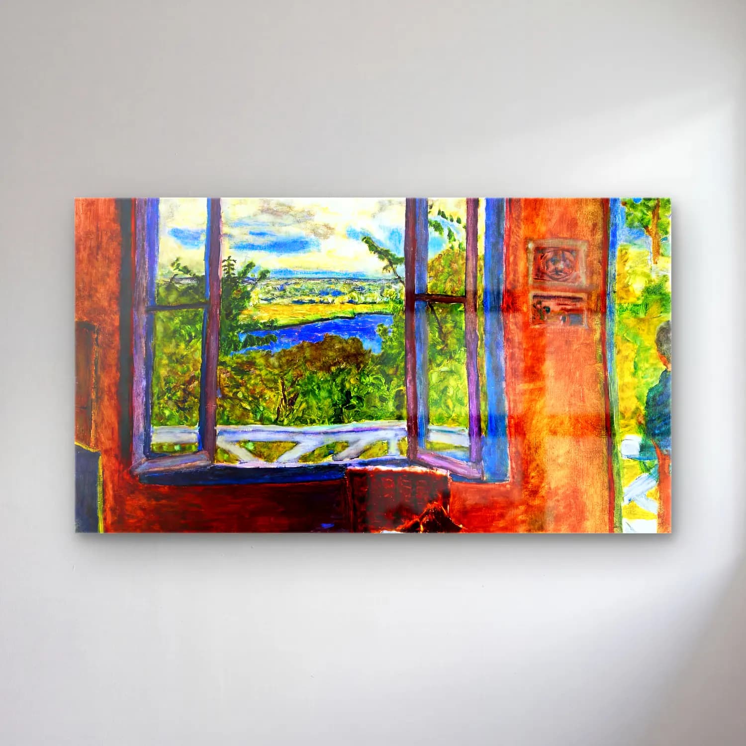 Pierre Bonnard – Window Open to the Seine cam tablo — Pierre Bonnard – Window Open to the Seine — empresyonist pencereden manzara