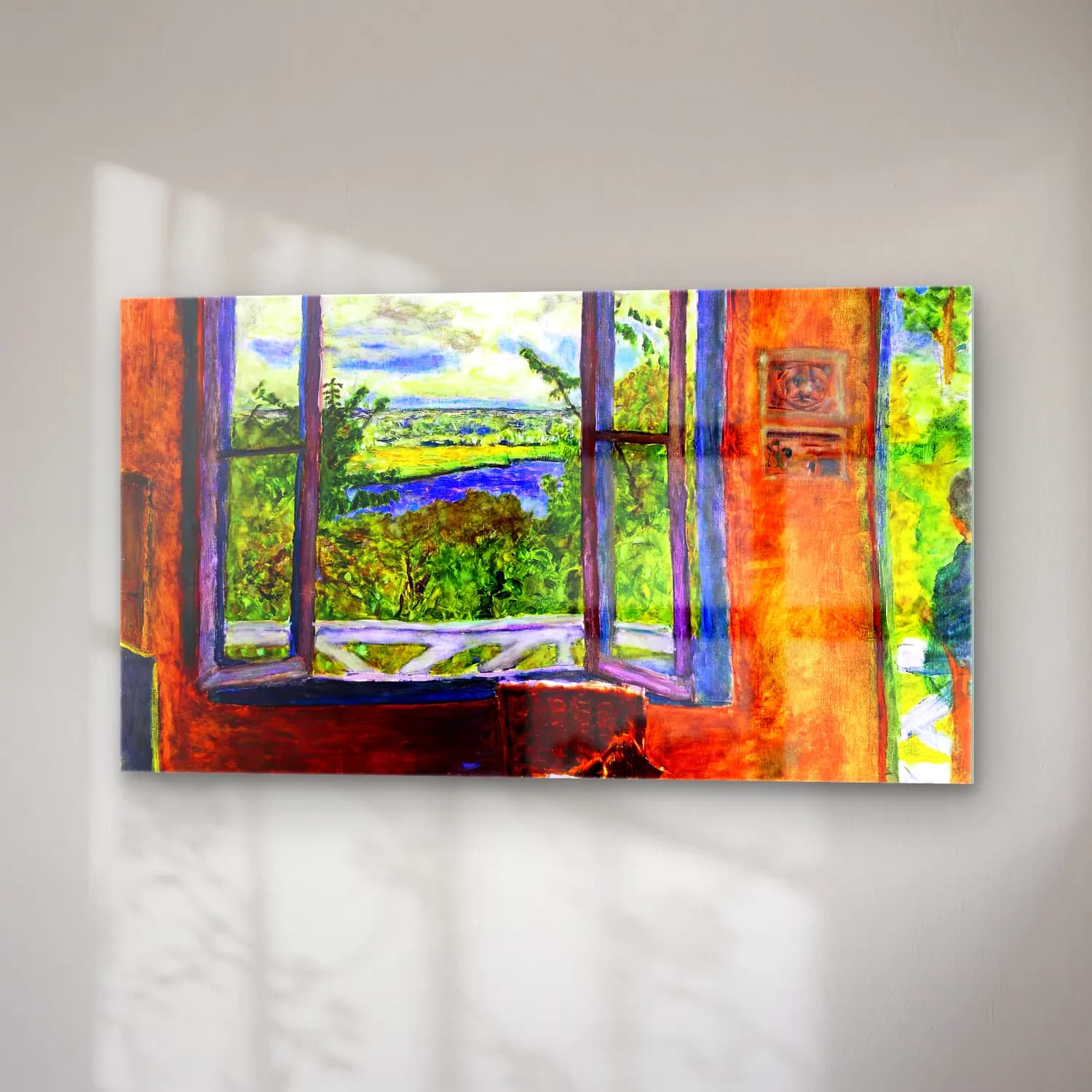 Pierre Bonnard – Window Open to the Seine cam tablo — sağ açıdan görünüm