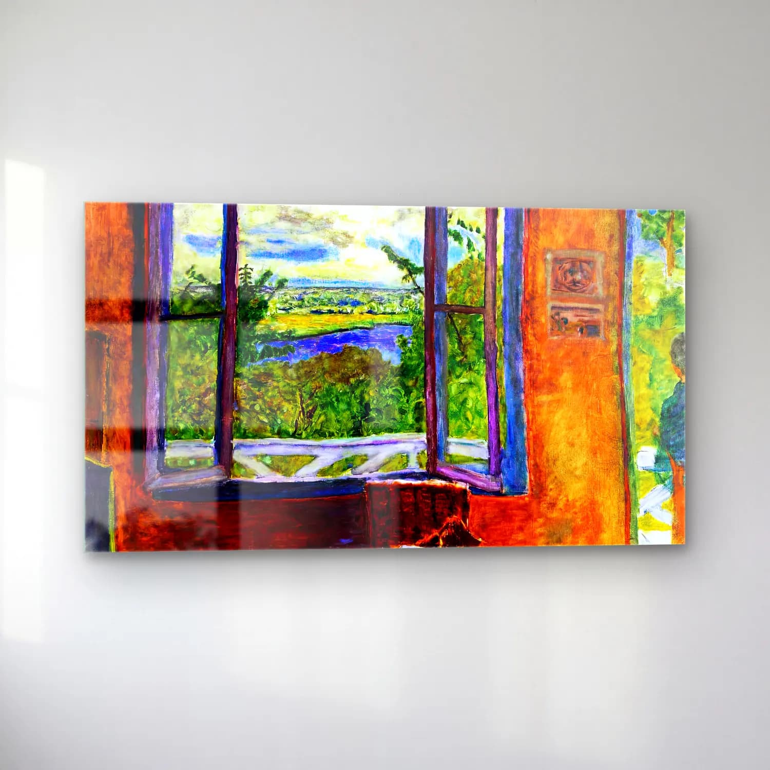 Pierre Bonnard – Window Open to the Seine cam tablo — sol açıdan görünüm