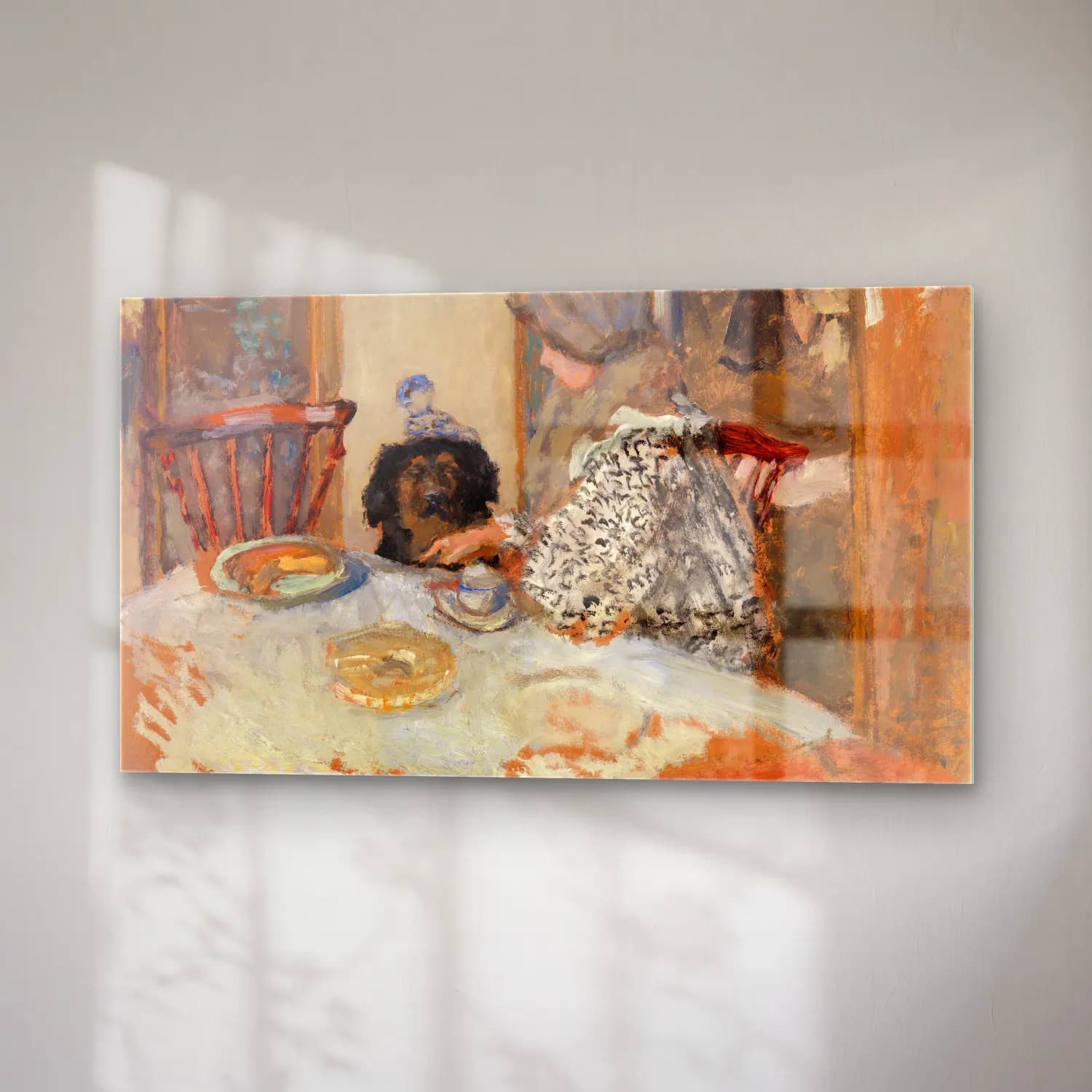 Pierre Bonnard – Woman With A Dog At The Table cam tablo — sağ açıdan görünüm