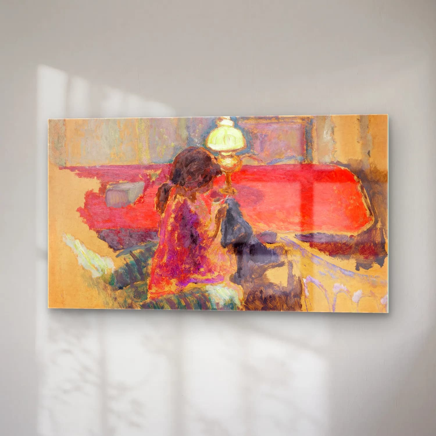Pierre Bonnard – Woman with a Lamp cam tablo — sağ açıdan görünüm