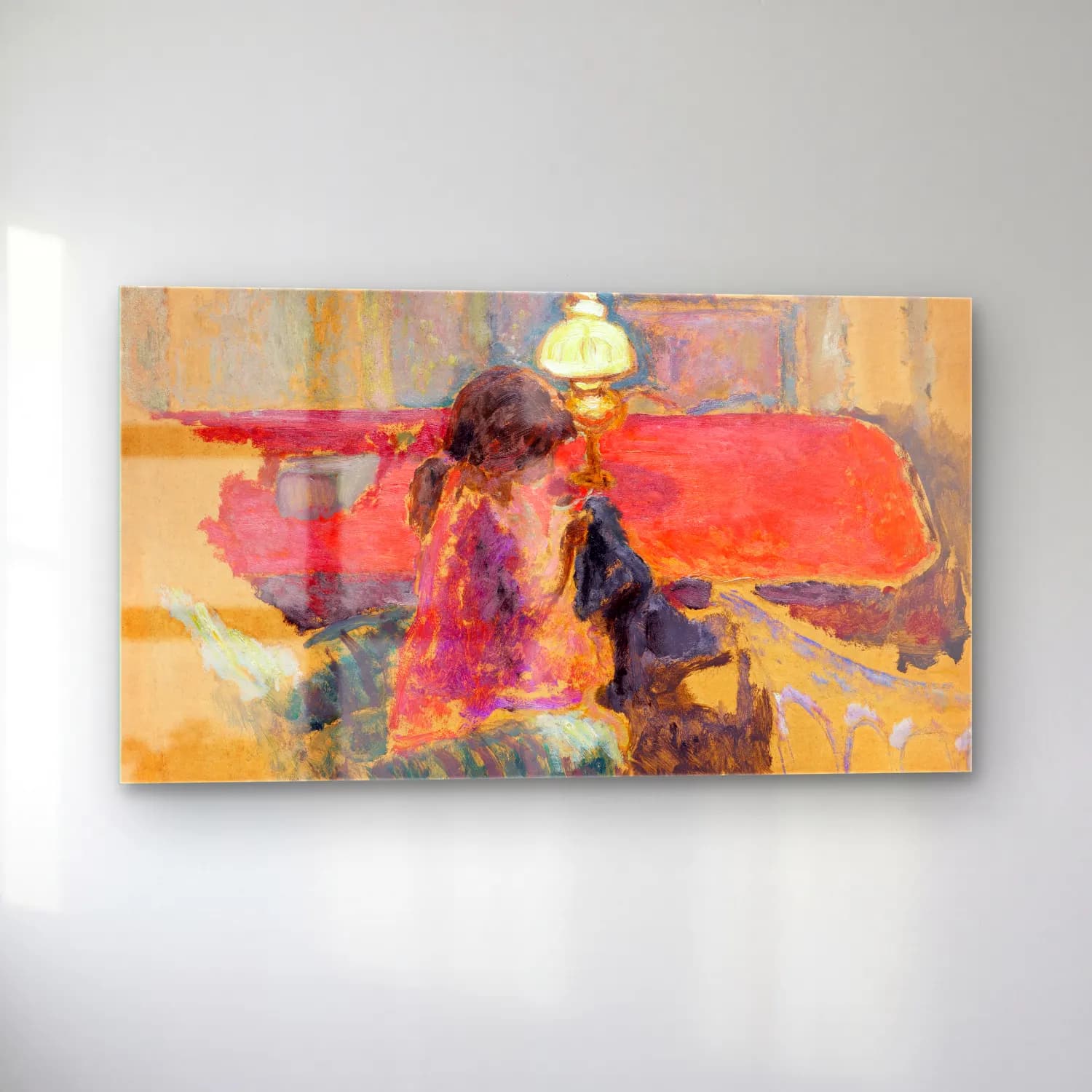 Pierre Bonnard – Woman with a Lamp cam tablo — sol açıdan görünüm