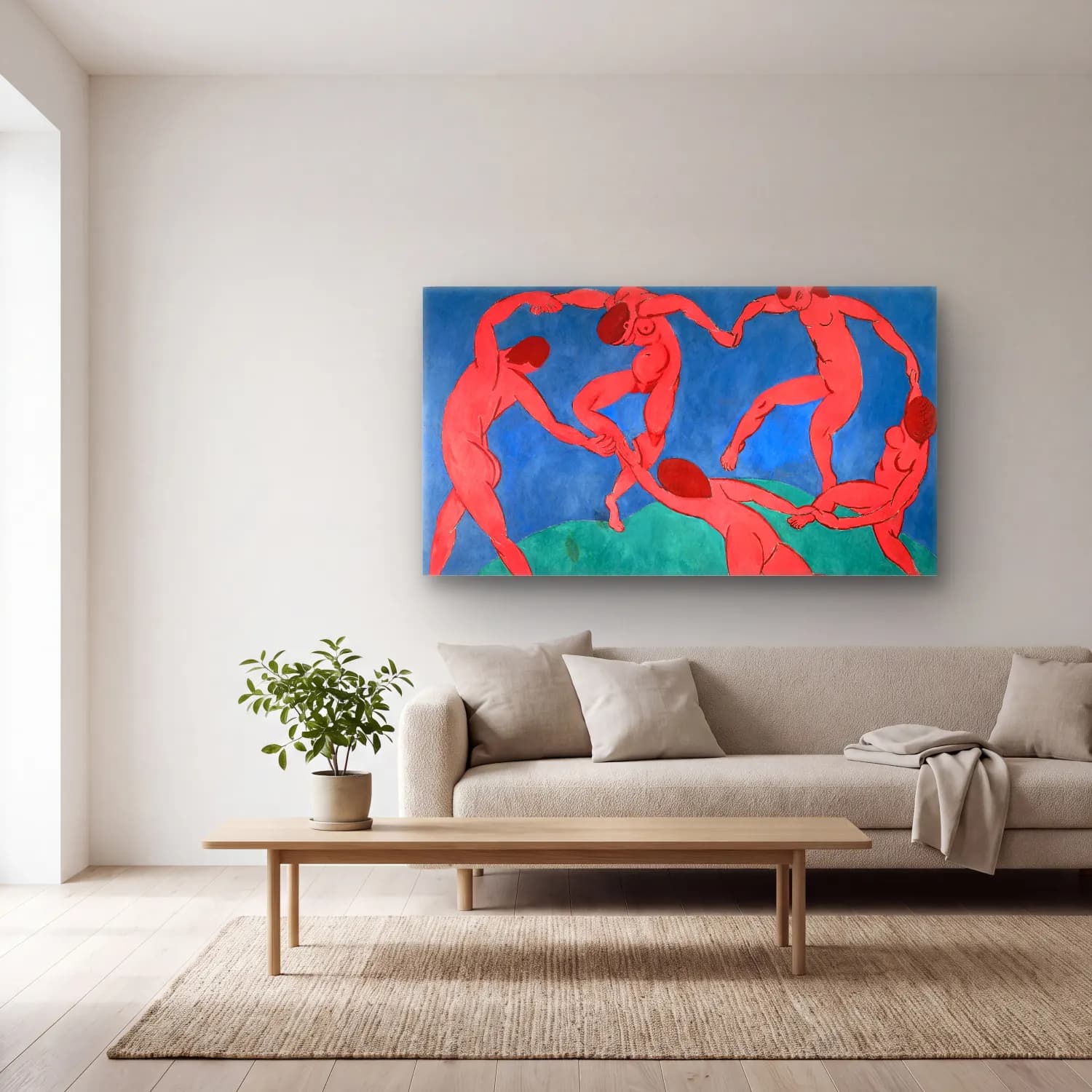 Henri Matisse – Dance cam tablo — açık renk salonda