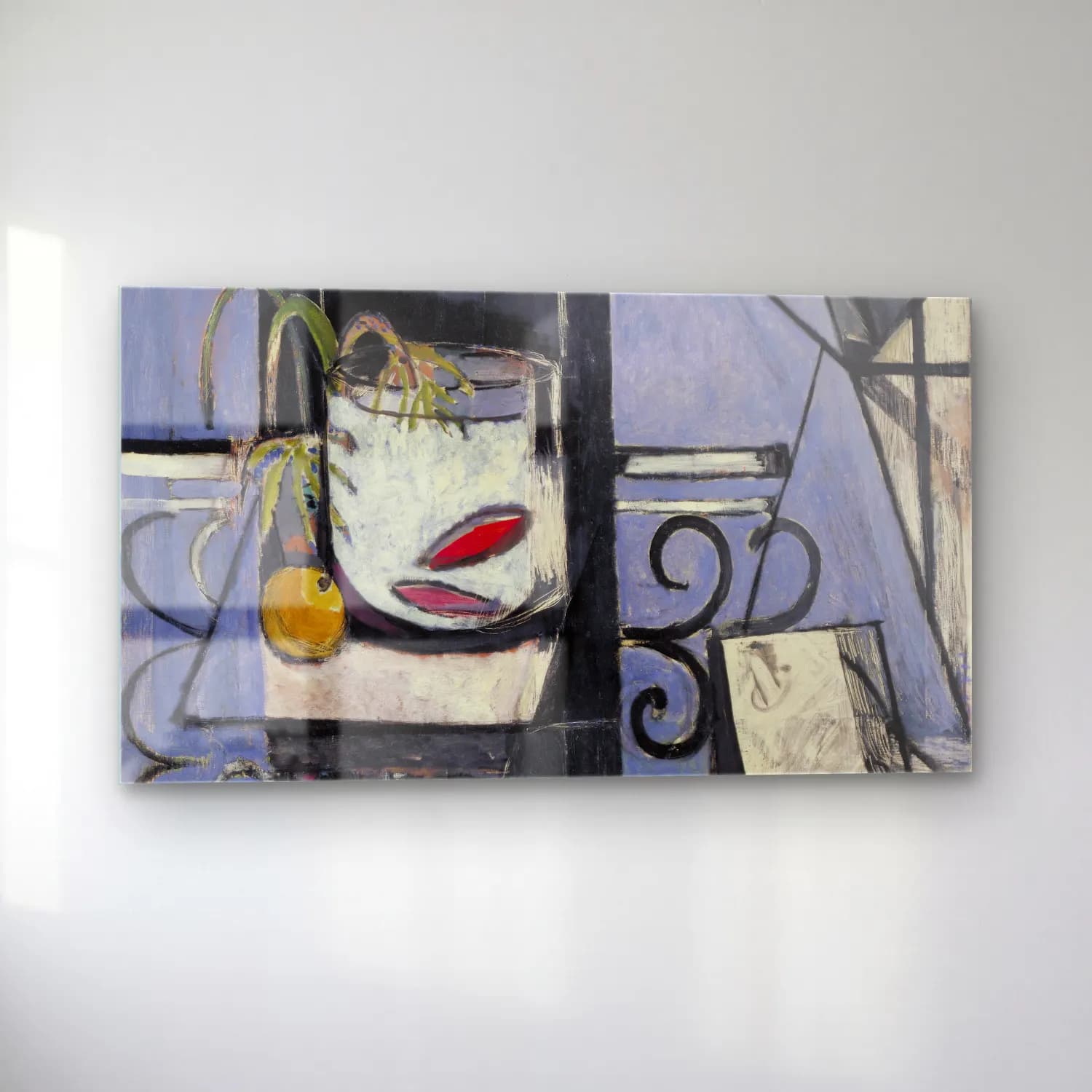Henri Matisse – Goldfish and Palette cam tablo — sol açıdan görünüm