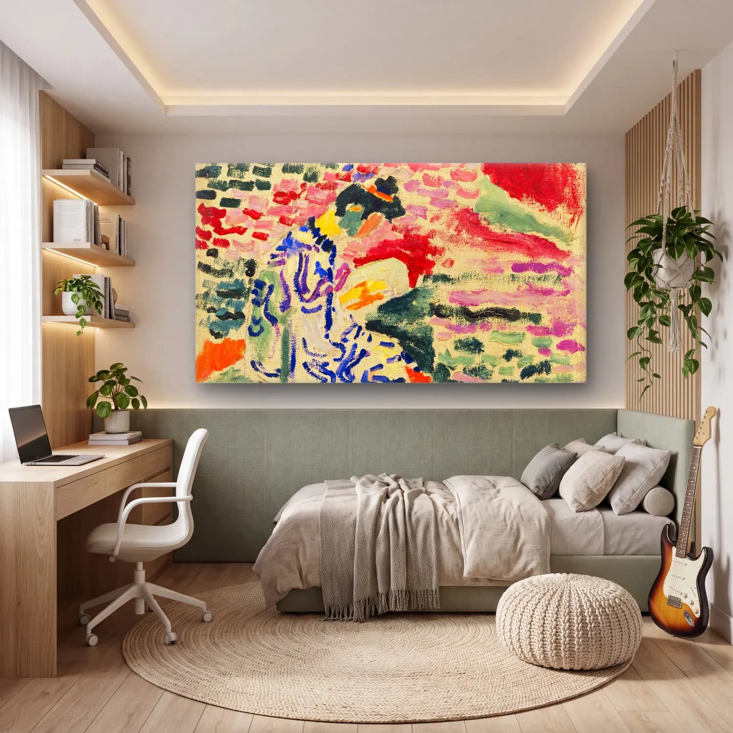 Henri Matisse – La Japonaise Woman beside the Water cam tablo — genç odasında