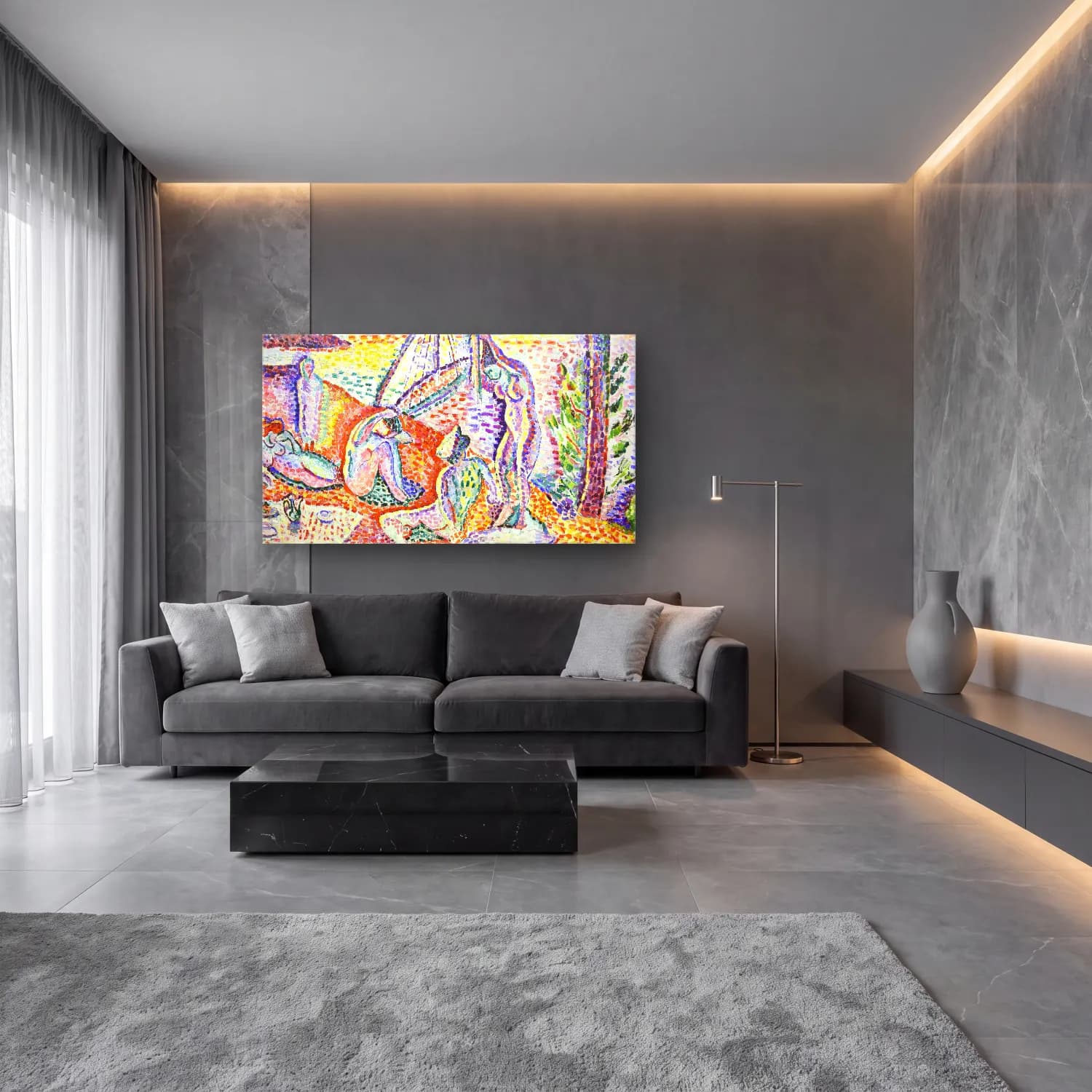 Henri Matisse – Luxe Calme et Volupté cam tablo — lüks salon duvarında