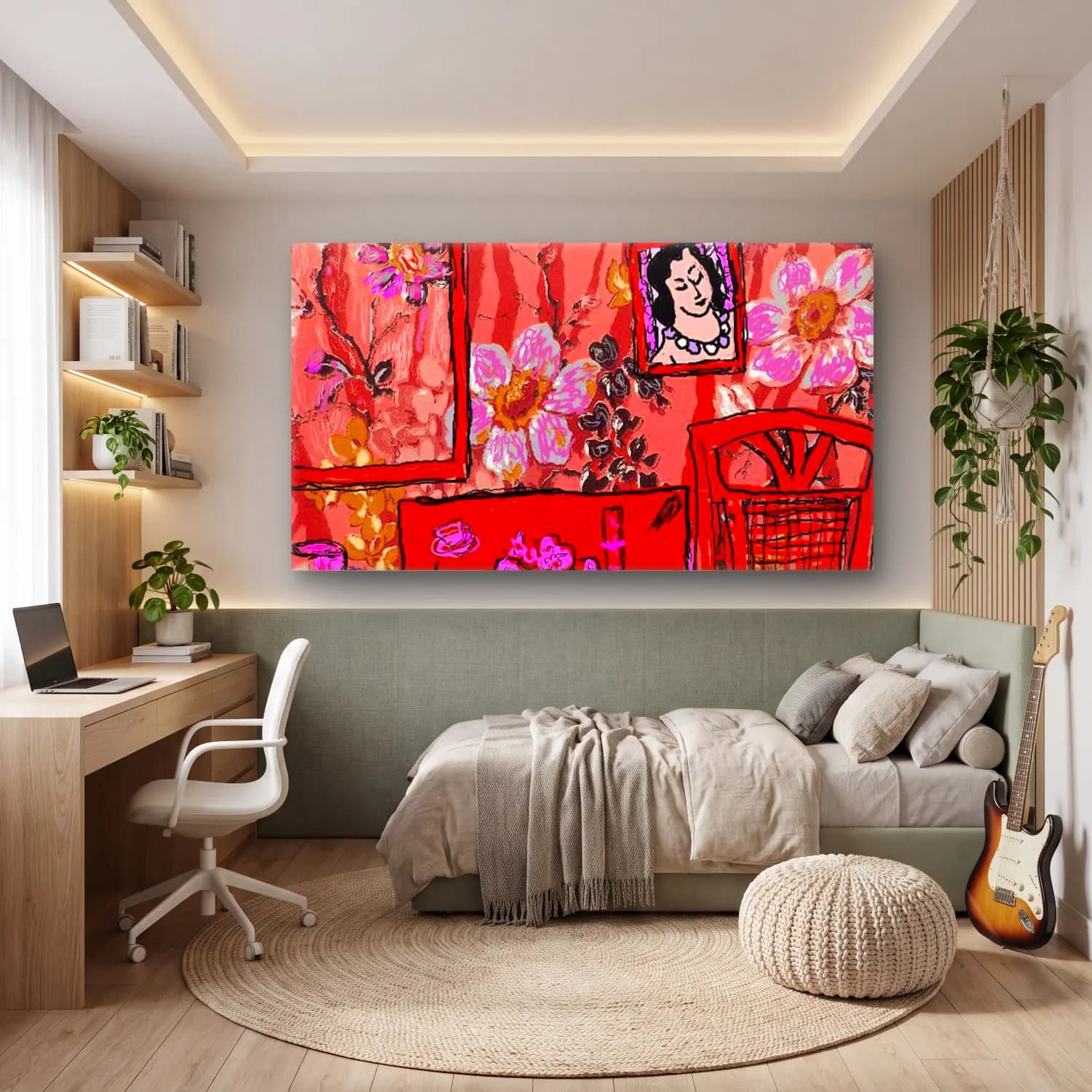 Henri Matisse – Red room CR cam tablo — genç odasında