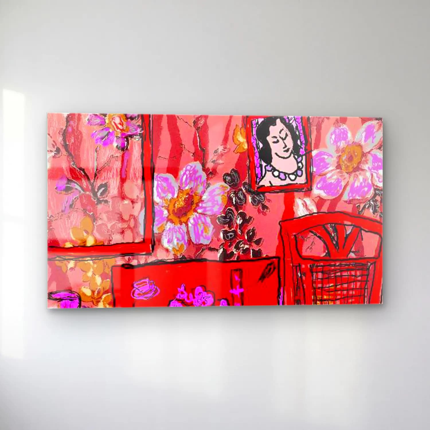 Henri Matisse – Red room CR cam tablo — sol açıdan görünüm