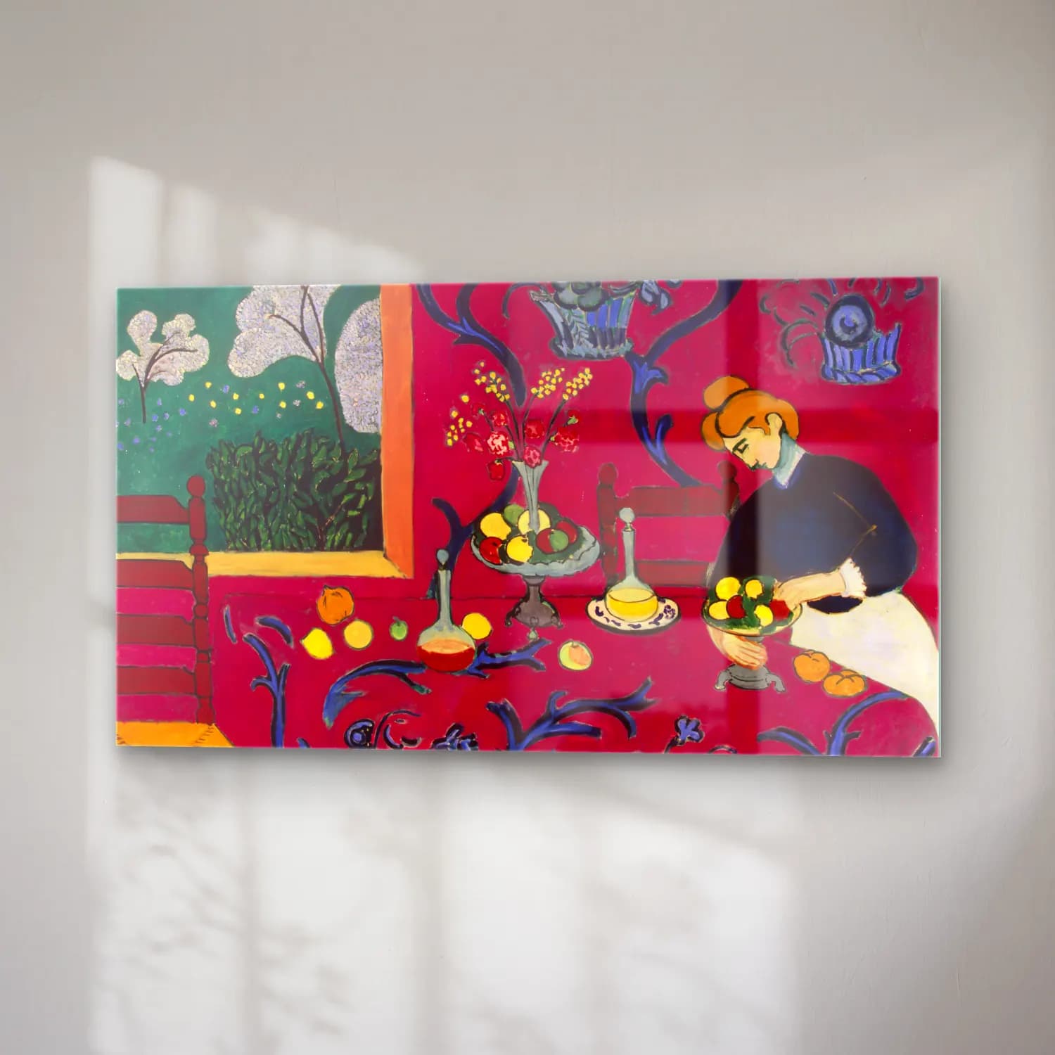 Henri Matisse – Red-room-Matisse cam tablo — sağ açıdan görünüm