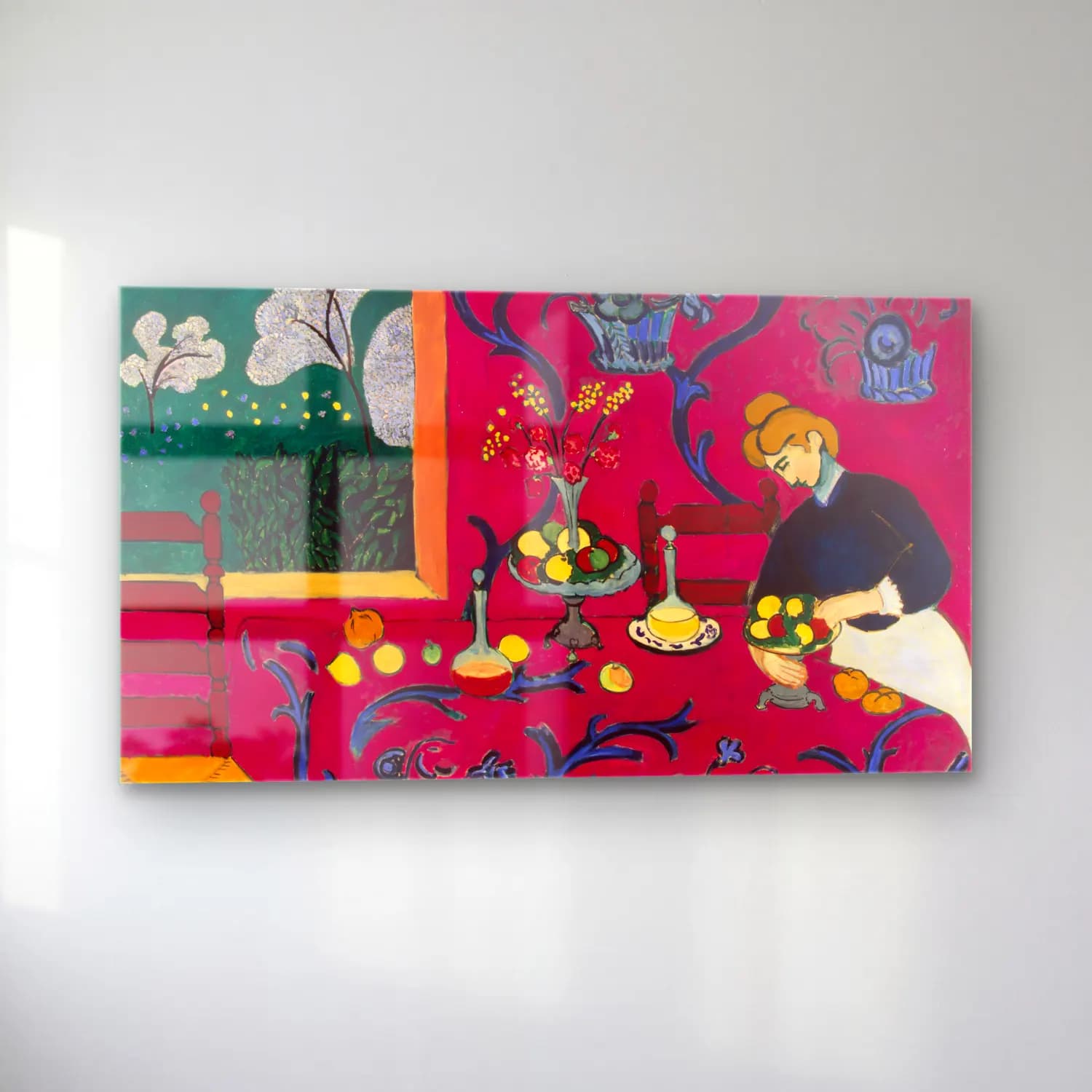 Henri Matisse – Red-room-Matisse cam tablo — sol açıdan görünüm