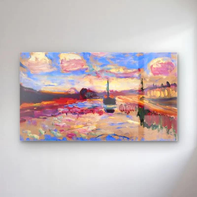 Henri Matisse – Seascape cam tablo — Henri Matisse – Seascape — empresyonist soyut manzara