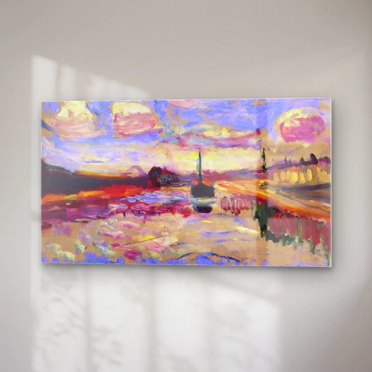 Henri Matisse – Seascape cam tablo — sağ açıdan görünüm
