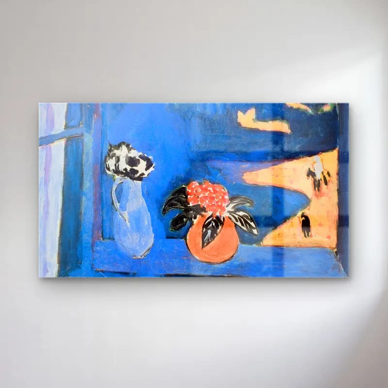 Henri Matisse – The Blue Window cam tablo — Henri Matisse – The Blue Window — empresyonist meyveli natürmort
