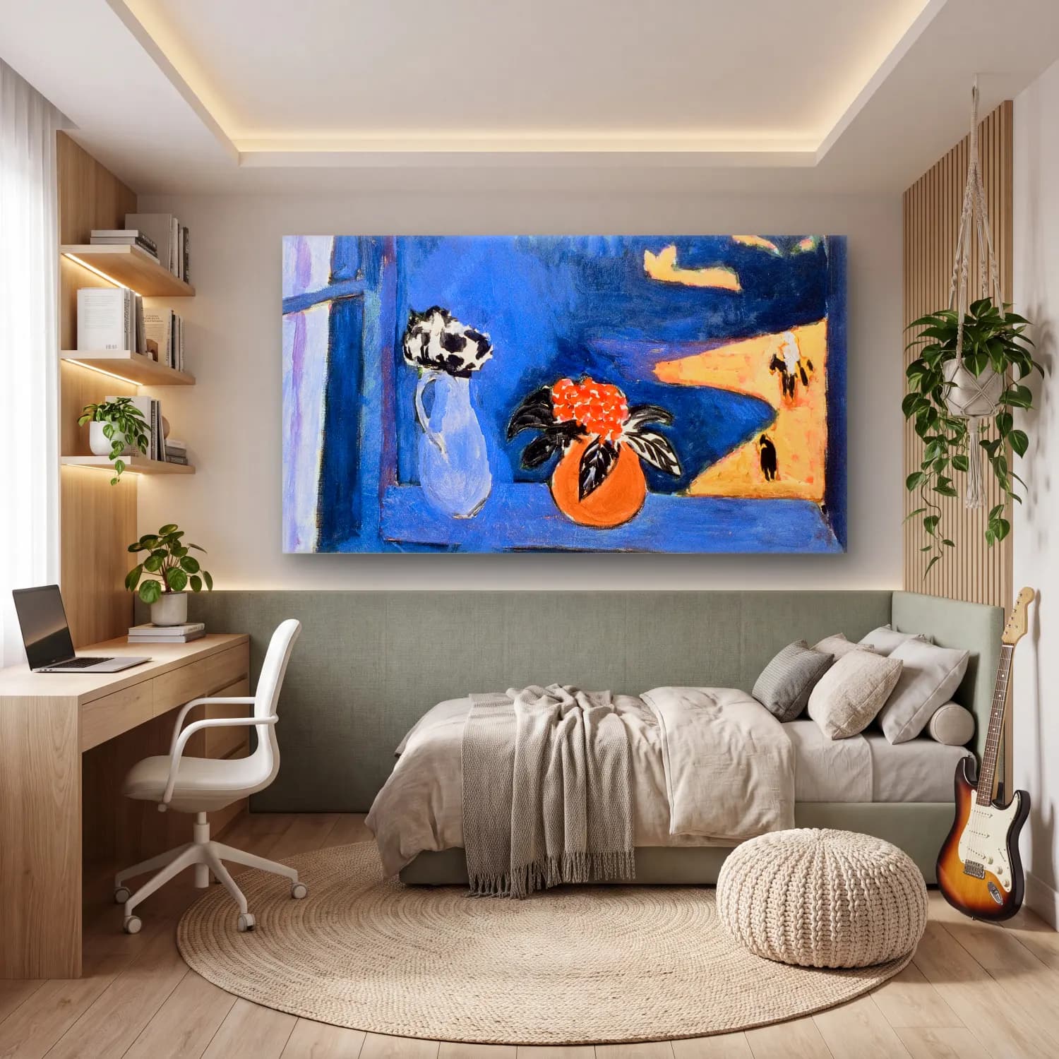 Henri Matisse – The Blue Window cam tablo — genç odasında