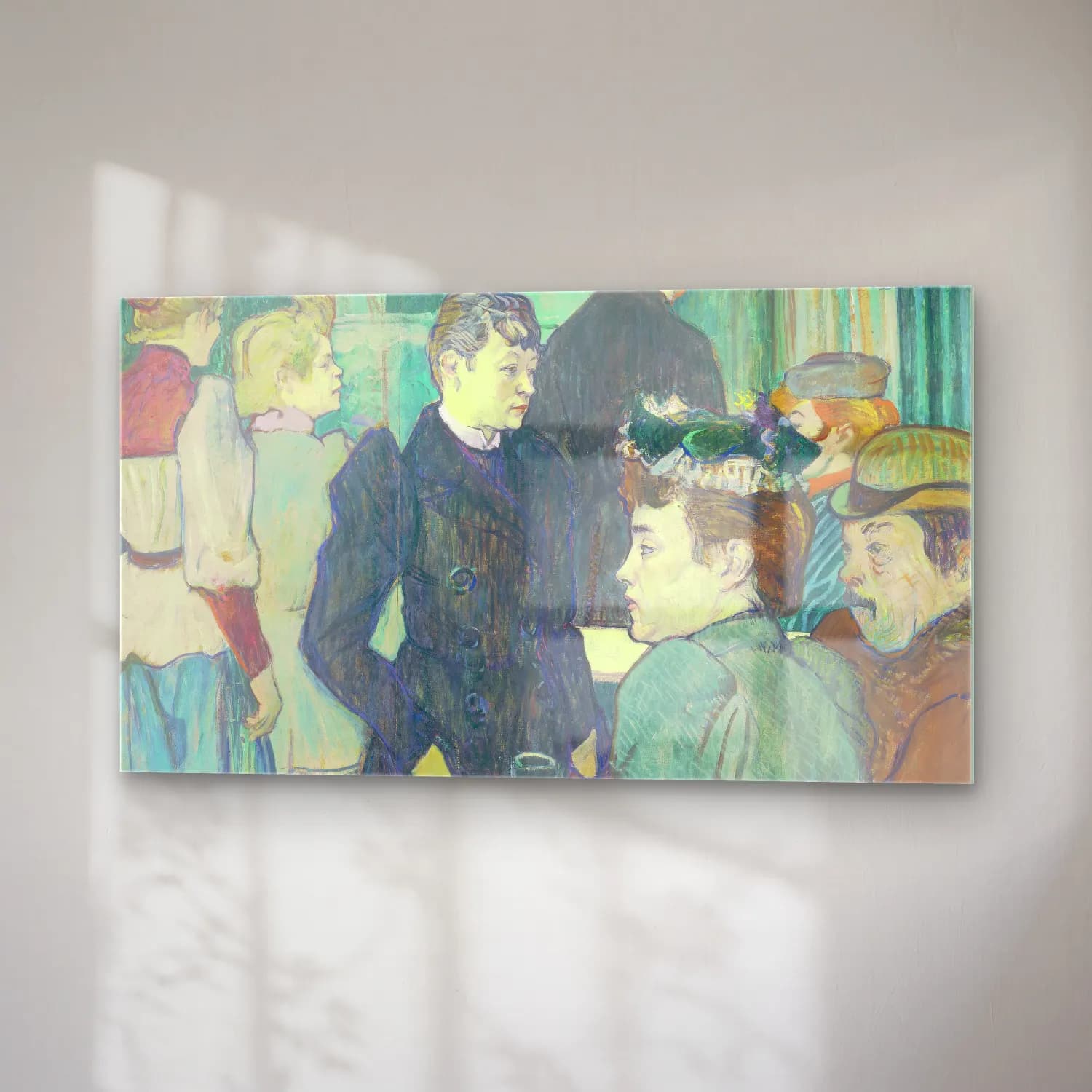 Henri de Toulouse-Lautrec – A Corner of the Moulin de la Galette cam tablo — sağ açıdan görünüm